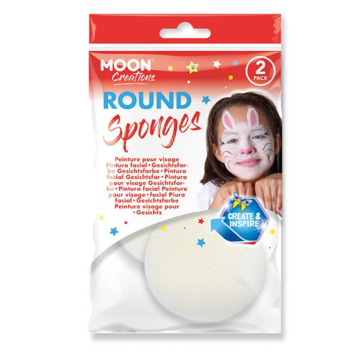Runda Sminksvampar 2x - vit 