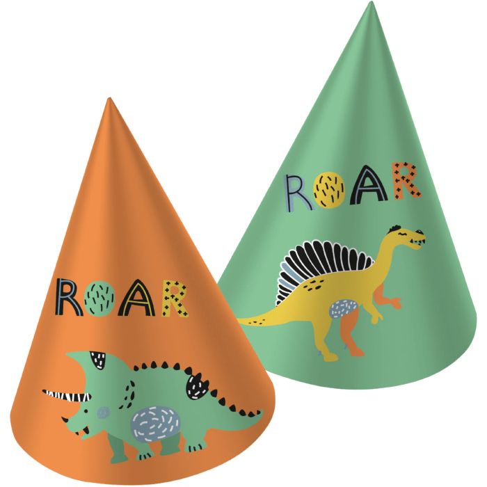 Festausschüsse mit Dinosaurier-Motiven 6x - 16,5 cm