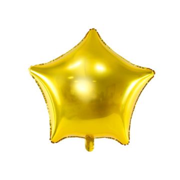 Metallisk guldstjärna folieballong - 70 cm