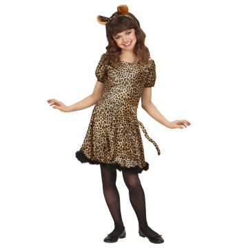 Leopardkostym för tjejer - 2 delar