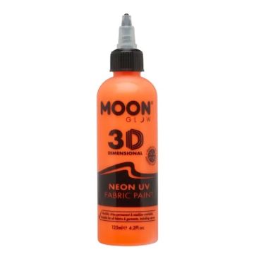 Neon UV Textilfärg Orange 125 ml Moon Creations