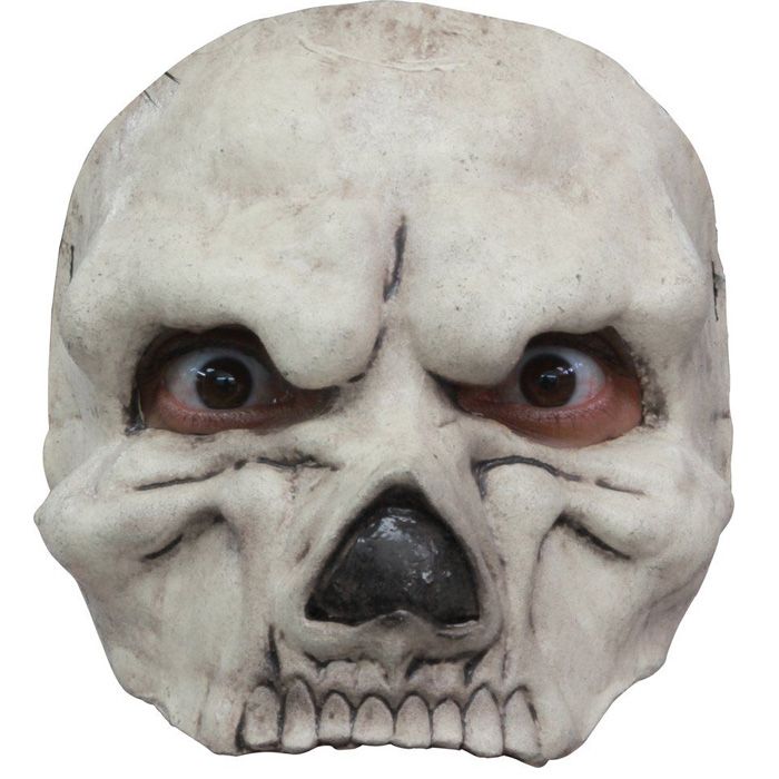 Läckra vita halv-skelettmask