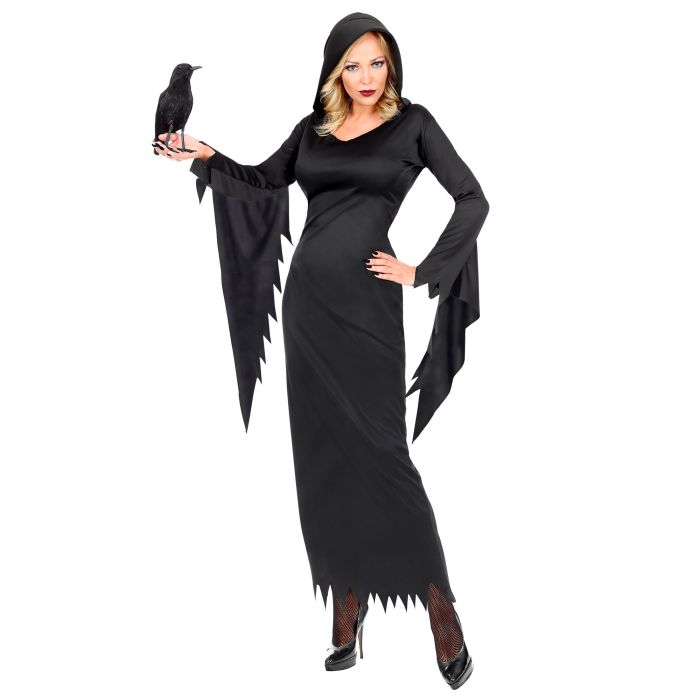Gothic Queen cap-klänning för damer