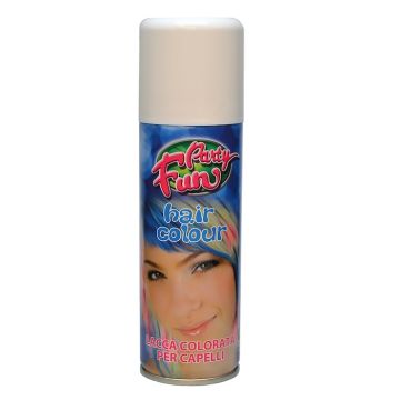 Hårspray med färg 125 ml vit