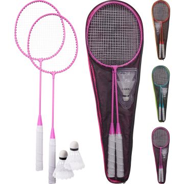 Badmintonsset med 2 racketar och 2 fjädrar