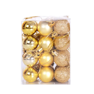 Guld julkulor 36x - 3 cm