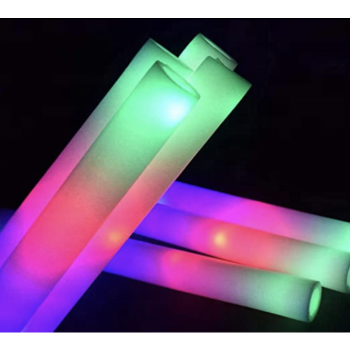 LED skumstavar multifärgad 40 cm