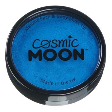 Metallic ansikts- och kroppsfärg Moon Creations - blå 36g 