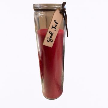 Ljus i glas röd Det Gamla Apoteket