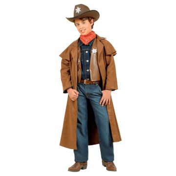 Cowboykostym med lång rock