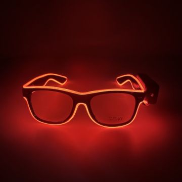 LED-Festglasögon - Röd