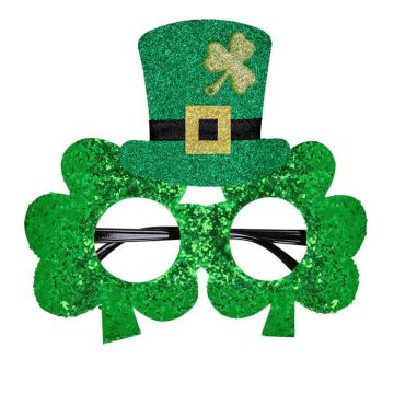 St. Patrick's Day Glasögon Glitter