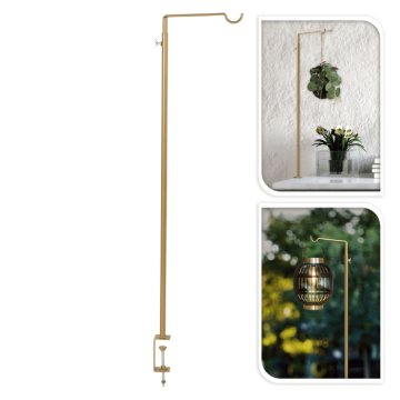 Bord dekorationskrok guldmetall - 90 cm