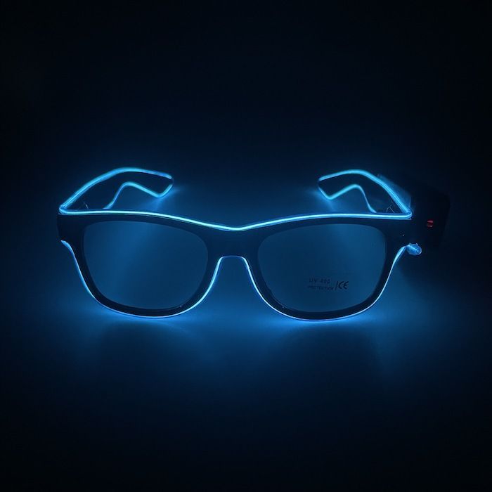 LED-Festglasögon - Blå