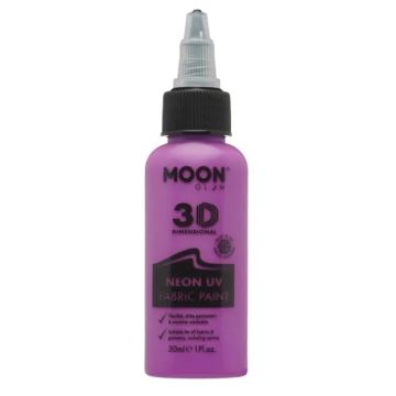 Neon UV Textilfärg Lila 30 ml Moon Creations