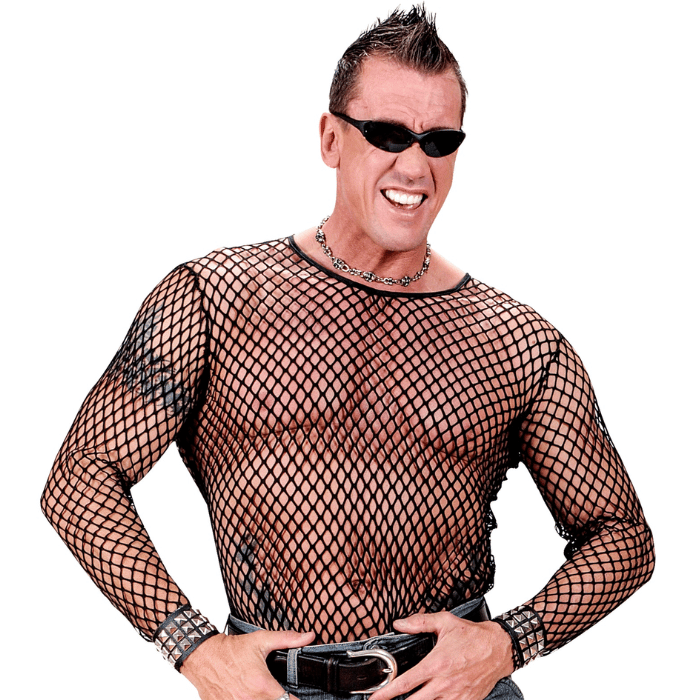 Svart punktnättröja