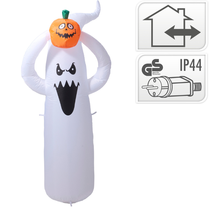Uppblåsbart halloween spöke med LED 150 cm