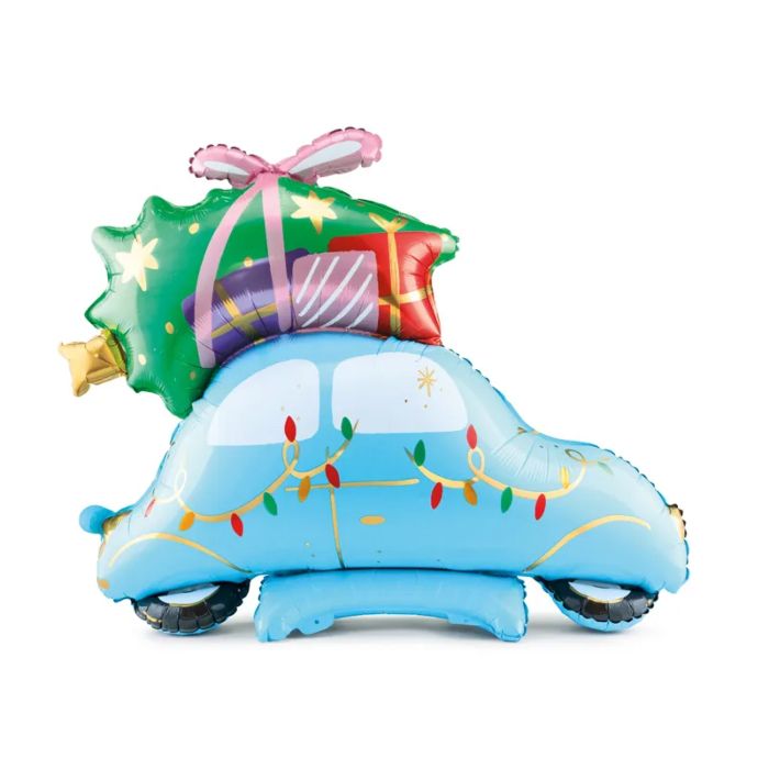 Jul folieballong jul bil 102x100 cm