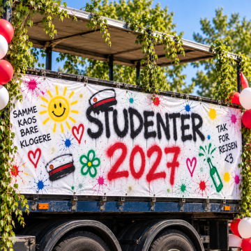 Studentbanner 3x1 m studentkörning
