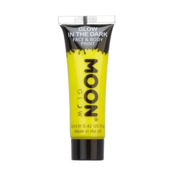 Självlysande Ansikts- och Kroppsmakeup Gul 12 ml Moon Creations