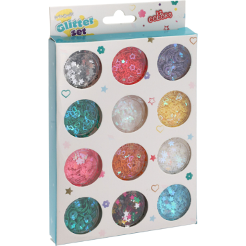 Glittersätt 12 varianter