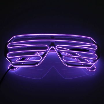 LED-glasögon Lila
