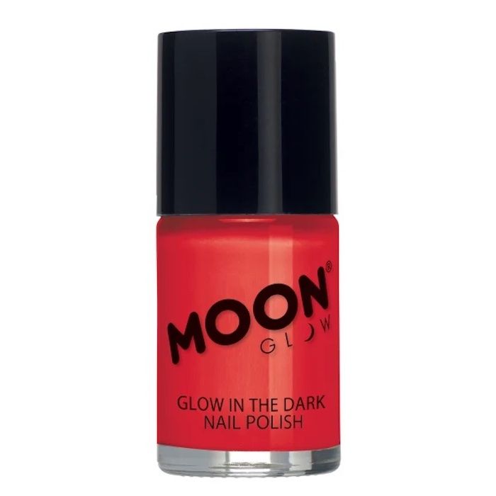 Självlysande Nagellack Röd 14 ml Moon Creations 
