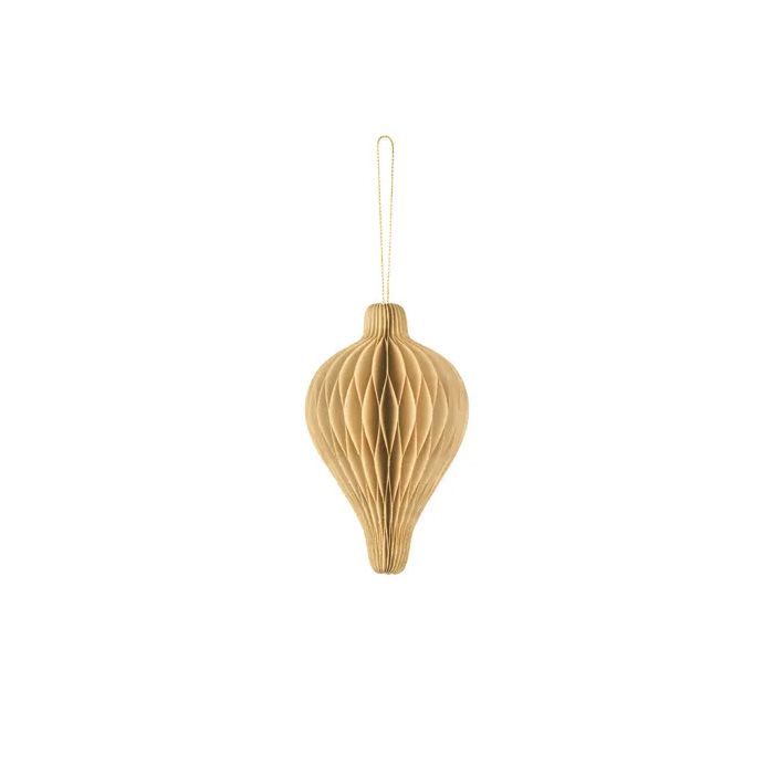 Honeycomb Dekoration i Beige 12x8 cm