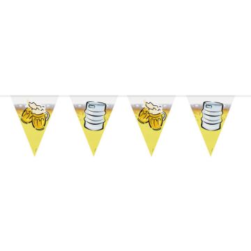Oktoberfest Flagggirlang Med Ölmotiv - 6 m
