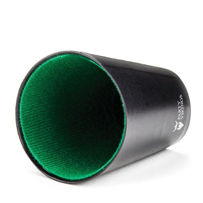 Tärningskoppar svart och grön PartyVikings 50x