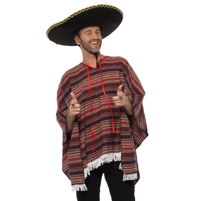 Poncho multicolor deluxe one-size