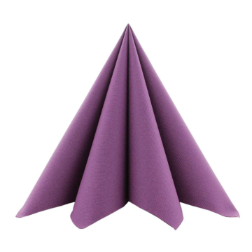 Lyxservetter mörklila 12x - 40x40 cm