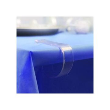 Bordsklammer 2x i klar plast