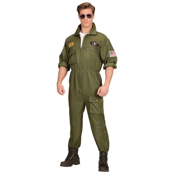 Grön jetpilotdräkt