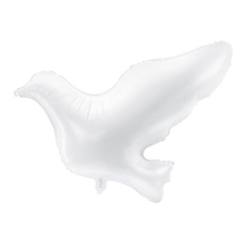 Vit duva ballong - 77 cm 