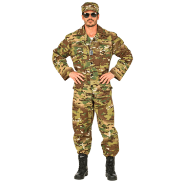Soldater kamouflage kostym - 3 delar
