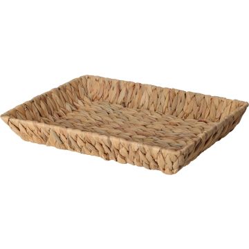 Rektangulär korg i vattenhyacint 38x28 cm