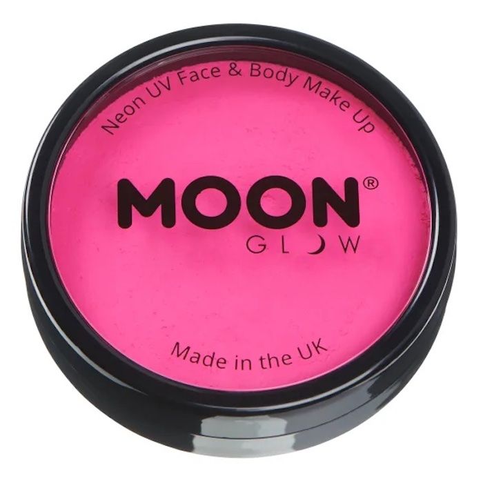 Neon UV Ansikts Och Kropsmaling Intens Rosa 36 g Moon Creations