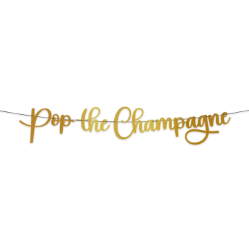 Nyårsgirlang Pop the Champagne - 2 meter