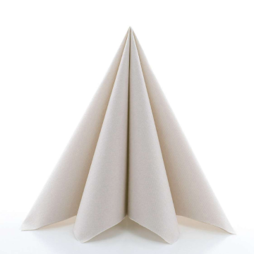 Lyxiga servetter gråbeige 12x - 40x40 cm