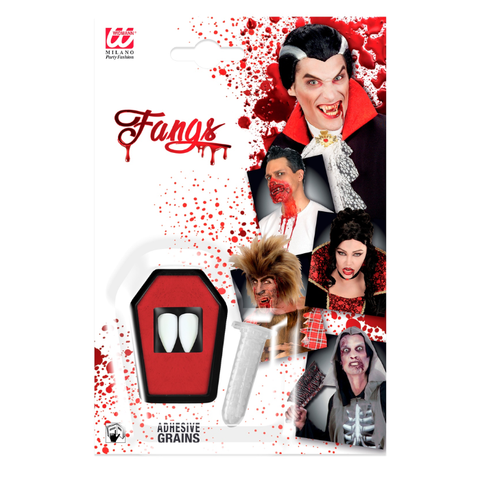 Vampyrtänder med lim 
