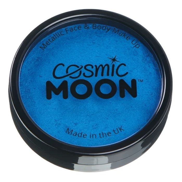 Metallic ansikts- och kroppsfärg Moon Creations - blå 36g 