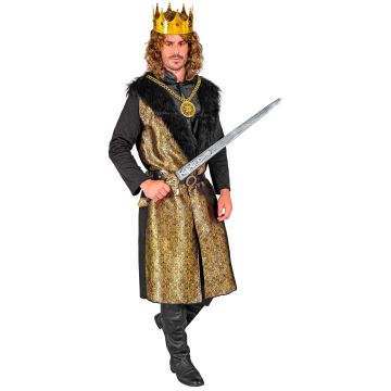 Medeltidskung kostym för herrar