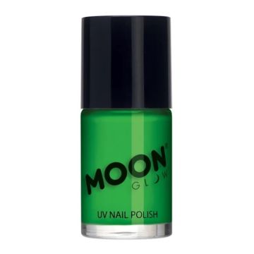 Neon UV nagellack intensiv grön Moon Creations - 14 ml 