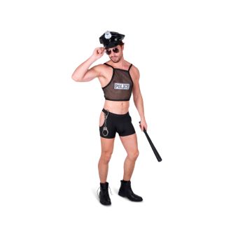 Fräck polis kostym för män