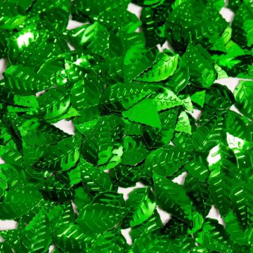 Gröna blad bordskonfetti - 14 g