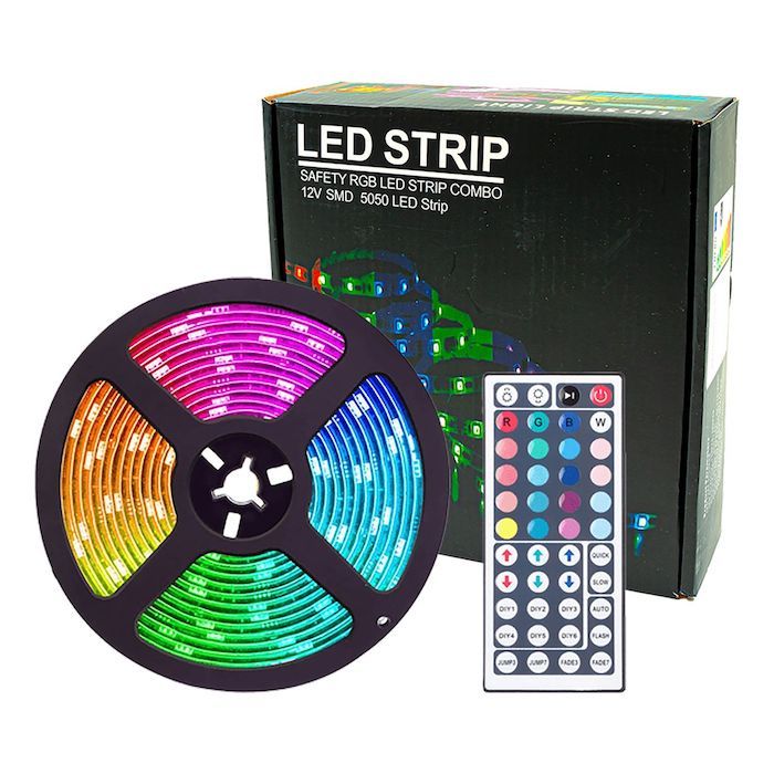 LED strips 10 meter Inkl. Fjärrkontroll för Färgskift