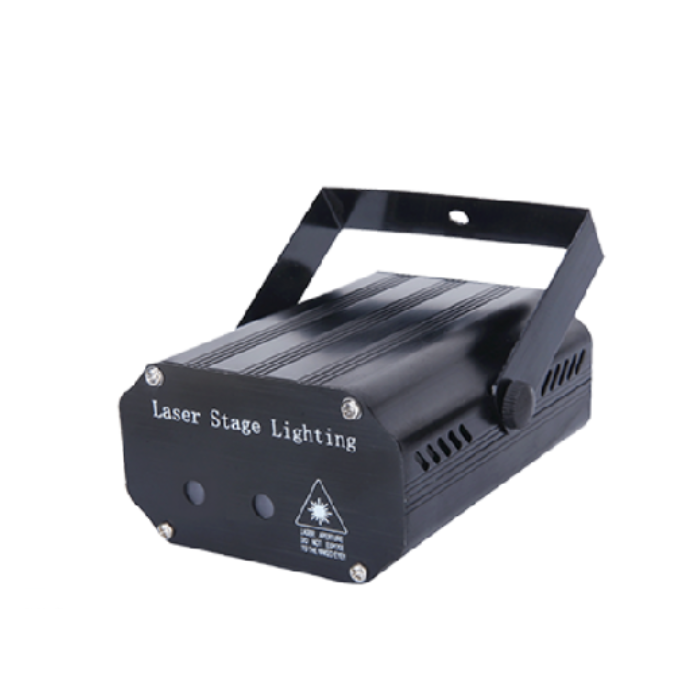 Mini laser lampa med rött och grönt ljus