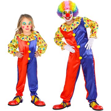 Färgglad clownkostym för barn