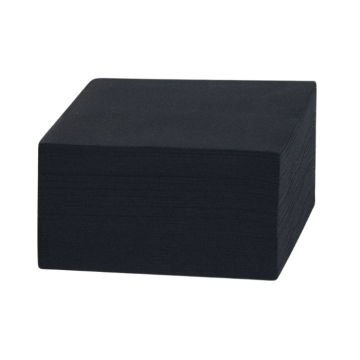 20x20 cm servetter 150x svarta 2-lager